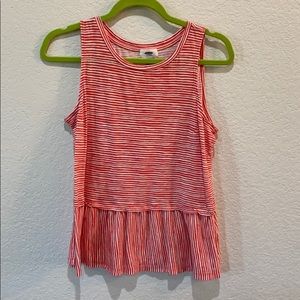 Old Navy Peplum Tank M